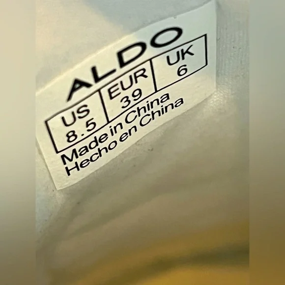 Aldo Shoes cream with gold butterflies - Picture 2 of 4